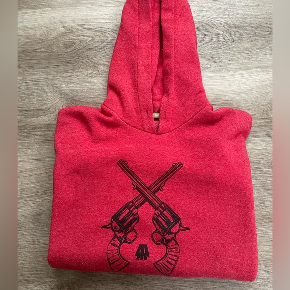 COPY - Vintage Redneck Rebellion red hoodie medium Canadian (Kenora Ontario bra… - Picture 1 of 3